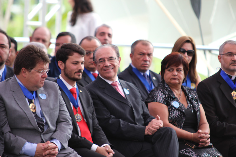 O Presidente do TCEMG foi convidado de honra da solenidade (Foto: Thiago Rios Gomes)